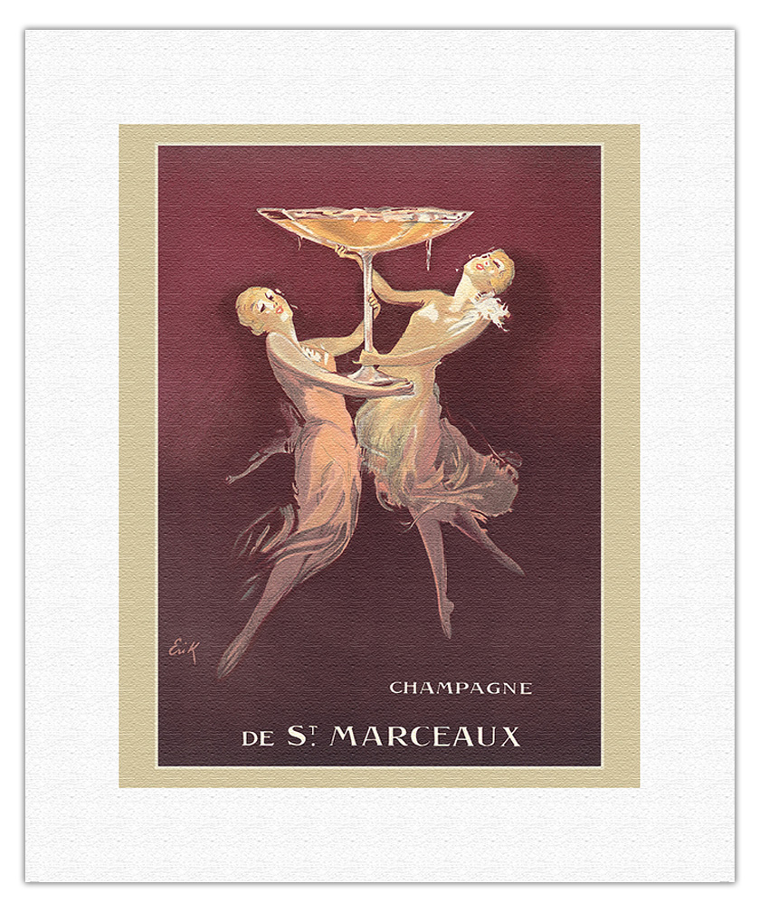 De St. Marceaux - French Champagne - Vintage Advertising Poster by Erik c.1935