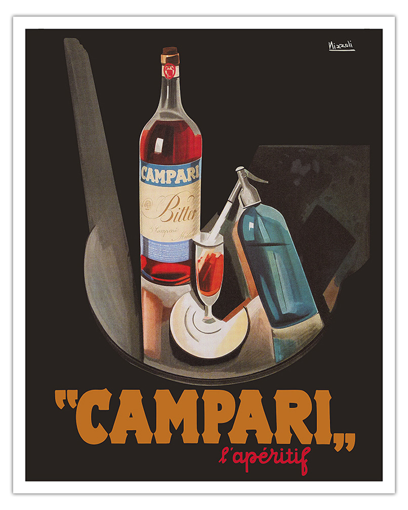 Cordial Campari - Vintage French Liquor Advertising Poster by Nizolli  c.1926