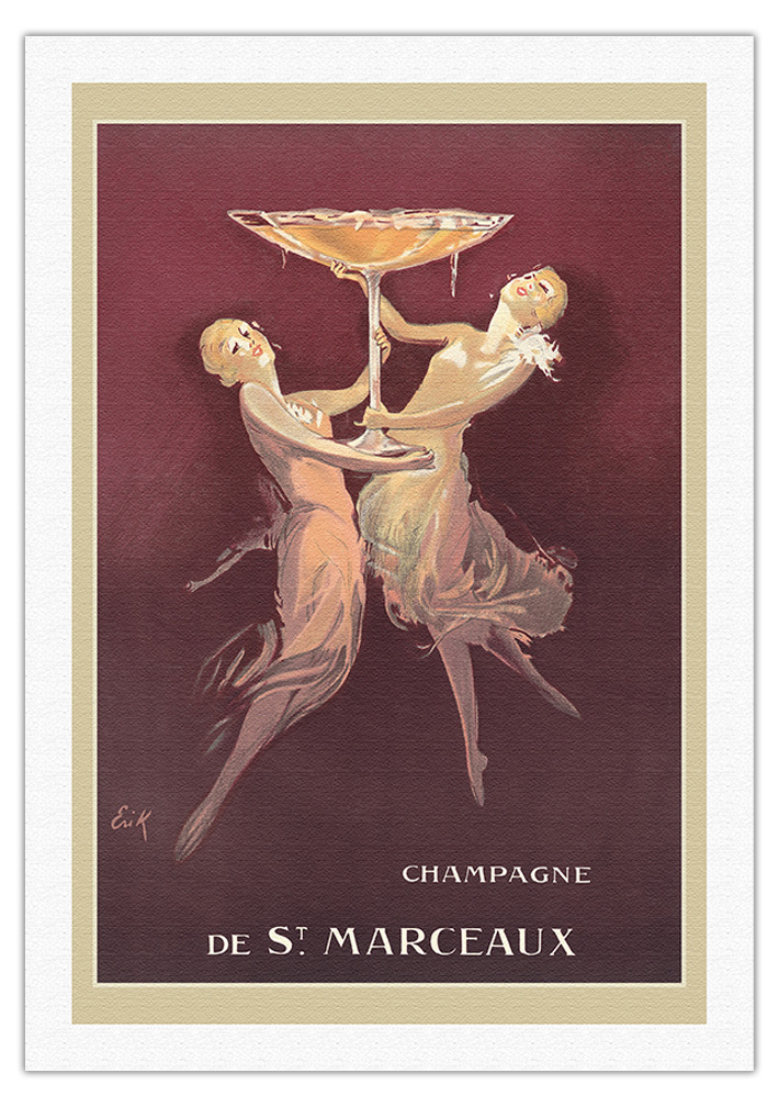 De St. Marceaux - French Champagne - Vintage Advertising Poster by Erik c.1935