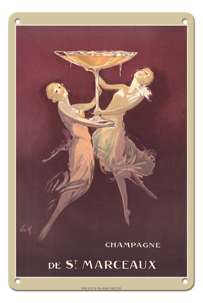 De St. Marceaux - French Champagne - Vintage Advertising Poster by Erik c.1935