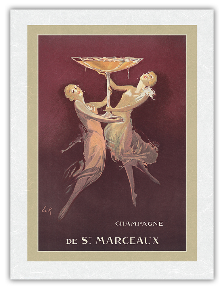 De St. Marceaux - French Champagne - Vintage Advertising Poster by Erik c.1935