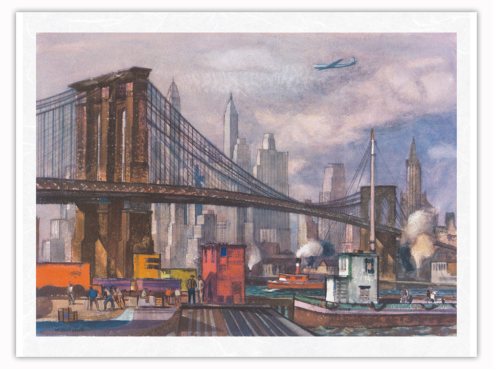 Affiche DOZ New York - Le pont de Brooklyn