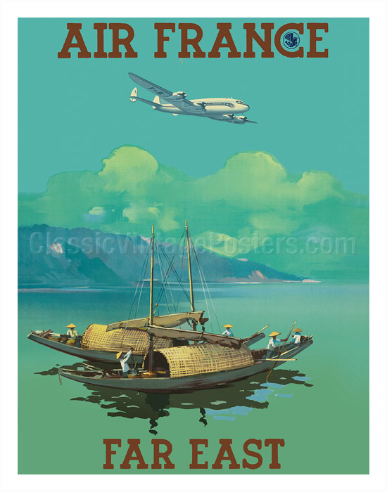 Poster Vintage Fishing Boat 
