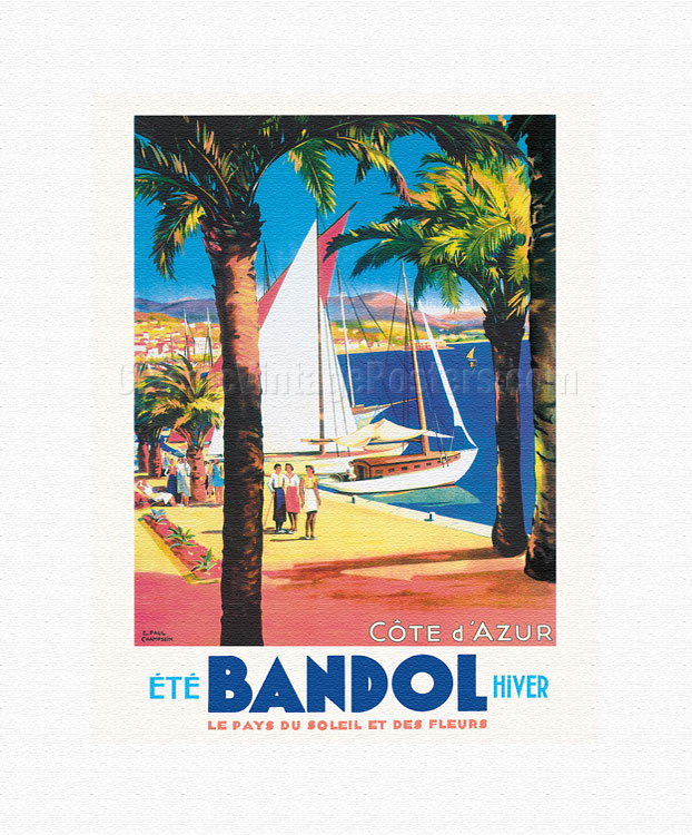 Bandol Vintage Poster