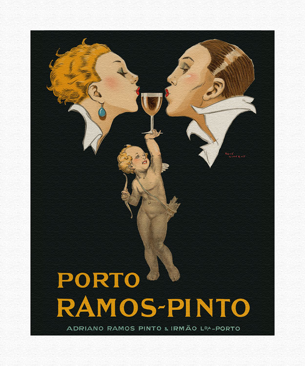 Art Prints & Posters - Porto Ramos-Pinto - Art Deco Couple Kissing
