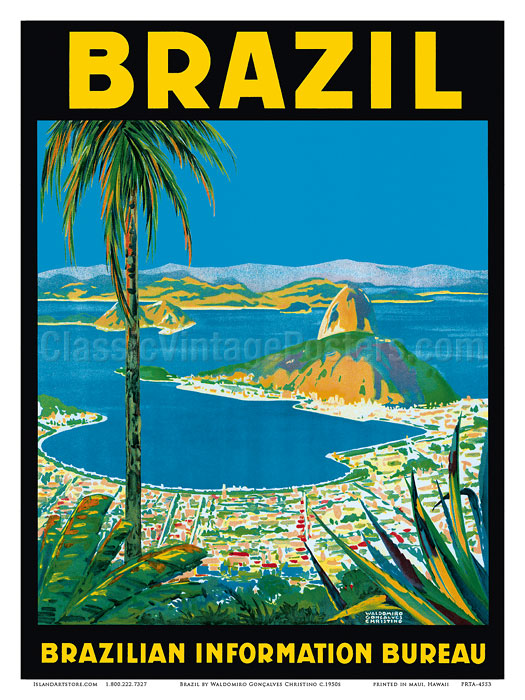 Poster da parete grandi Rio de Janeiro - Christ and Botafogo Bay, Regali &  Merchandise