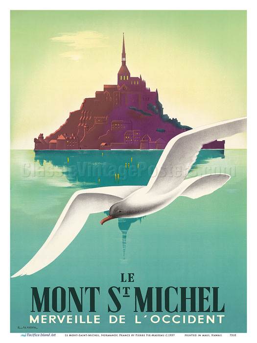 Art Prints & Posters - Le Mont-Saint-Michel, Normandy, France - c. 1937 -  Fine Art Prints & Posters 