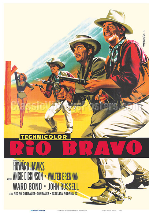 Art Prints & Posters - Rio Bravo - Directed by Howard Hawks - c. 1959 -  Fine Art Prints & Posters 