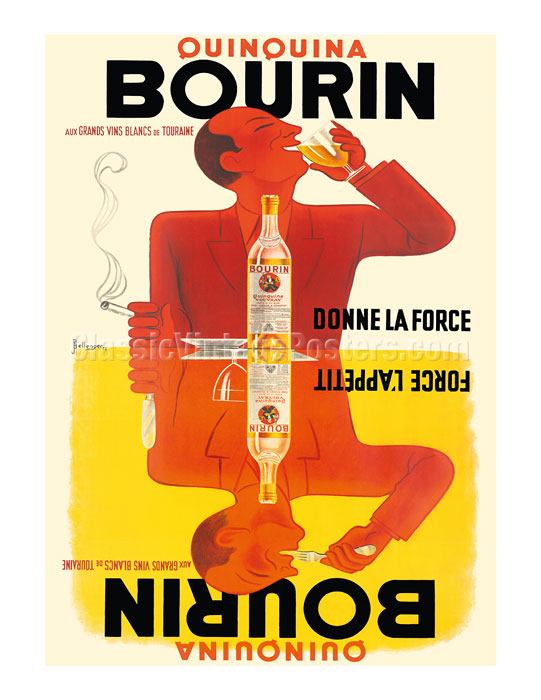 Art Prints & Posters - Bourin Quinquina Vouvray - aux Grands Vins