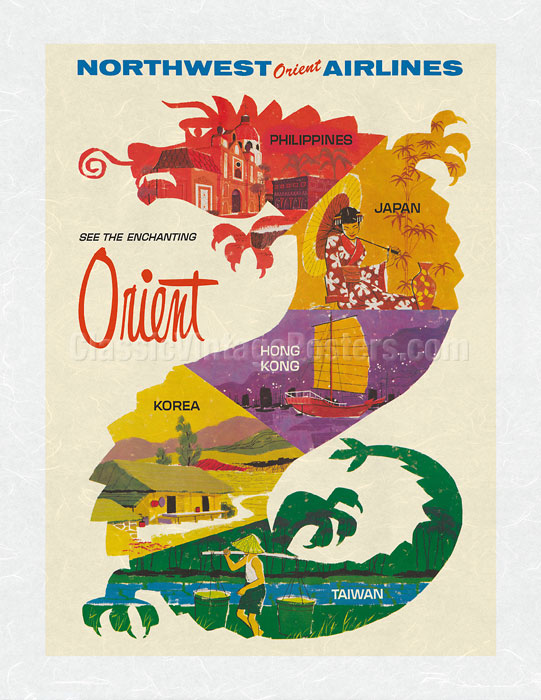 Art Prints & Posters - See the Enchanting Orient - c. 1965