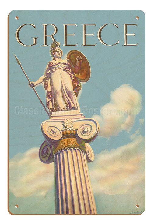 Great day for ice Fishing Vintage Wooden Sign - Athena Posters