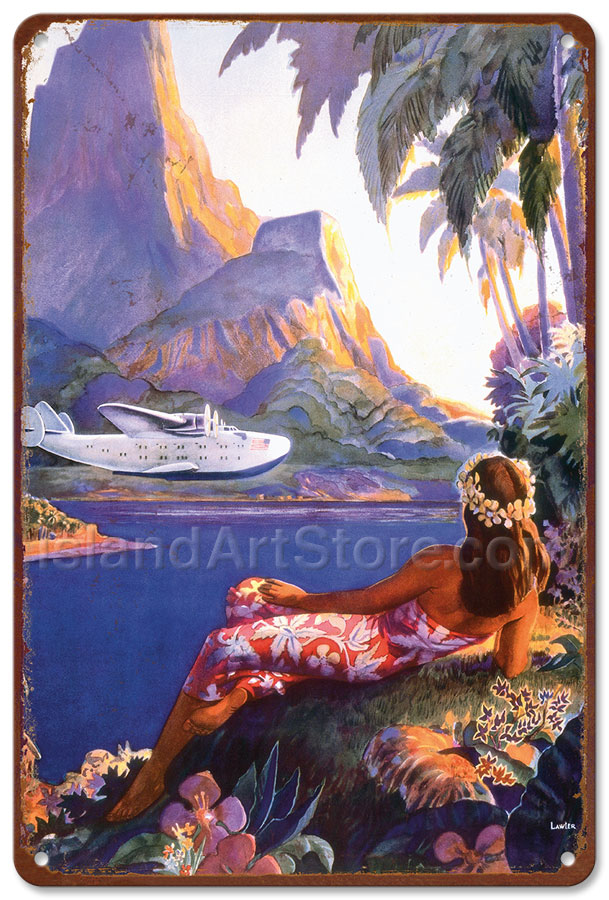Fine Art Prints & Posters - Fly to the South Seas Isles - Hawaiian ...