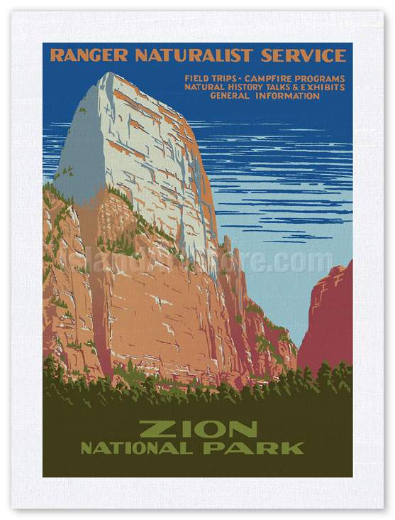 Zion National Park - Great White Throne Mountain - Ranger