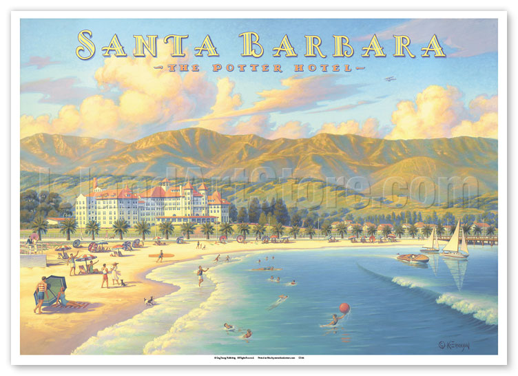 Michael Potter Artwork Print Framed Beach Restaurant retailer